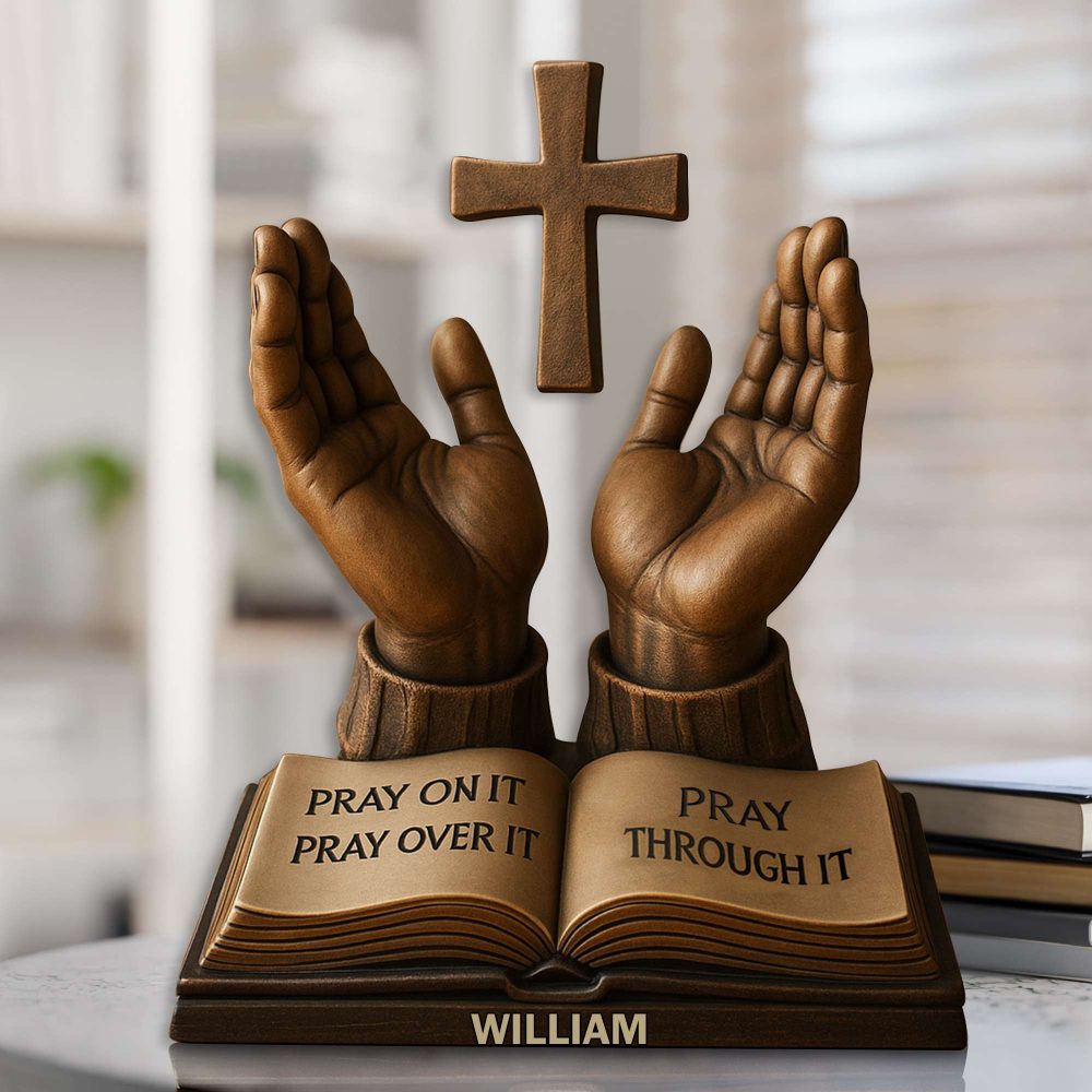 Held In His Hands Acrylic Plaque - Personalized Gifts For Christian 04Tolu160725 - Image 2