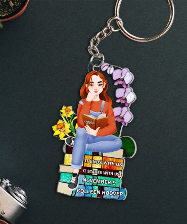 Personalized Gifts For Book Lover Keychain 01Hupu271224Pa