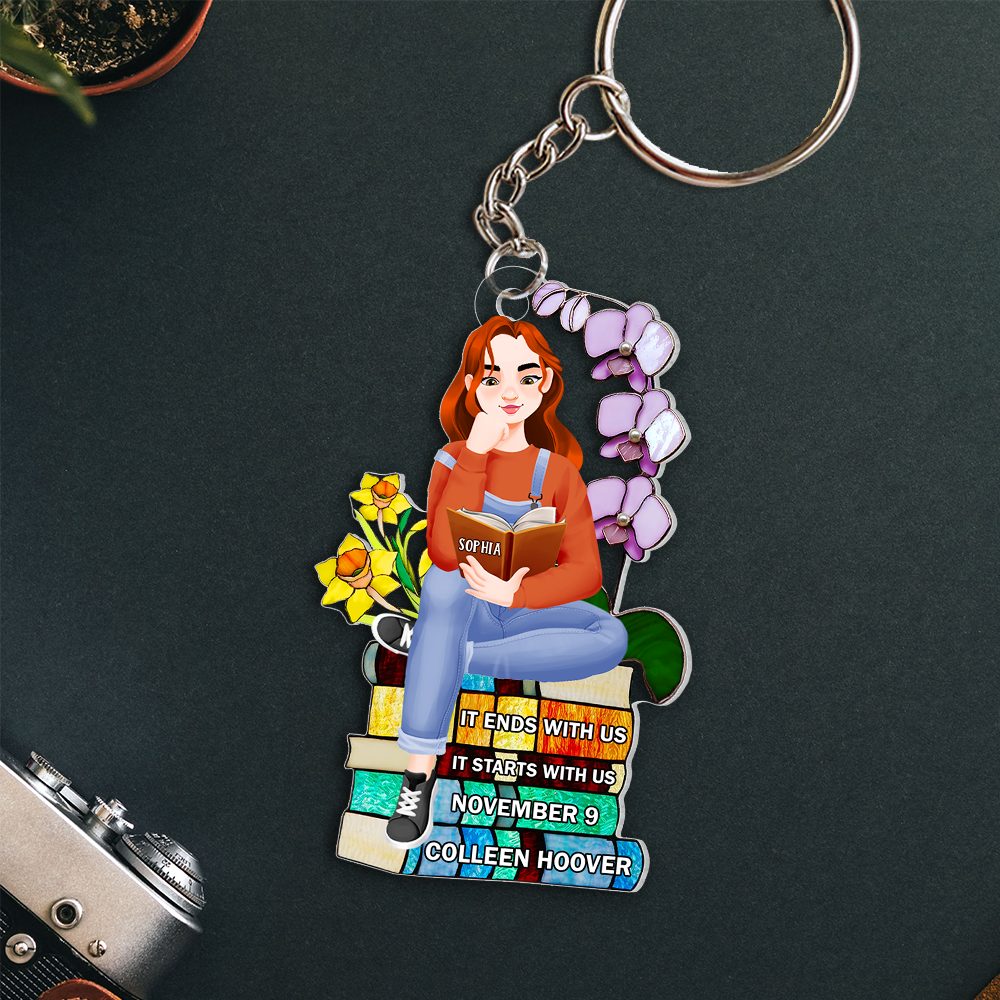 Personalized Gifts For Book Lover Keychain 01Hupu271224Pa