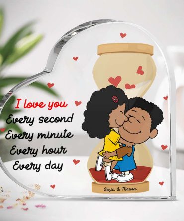 Personalized Gifts For Couple Heart Plaque Hourglass Couple 04Tomh311224Hhhg