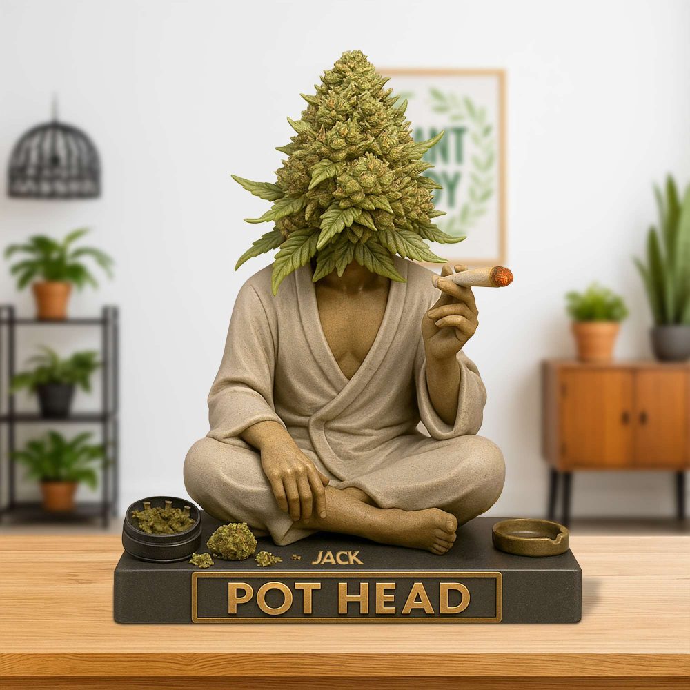 Pot Human Head Acrylic Plaque Personalized Gifts For Stoners 01Totn040625