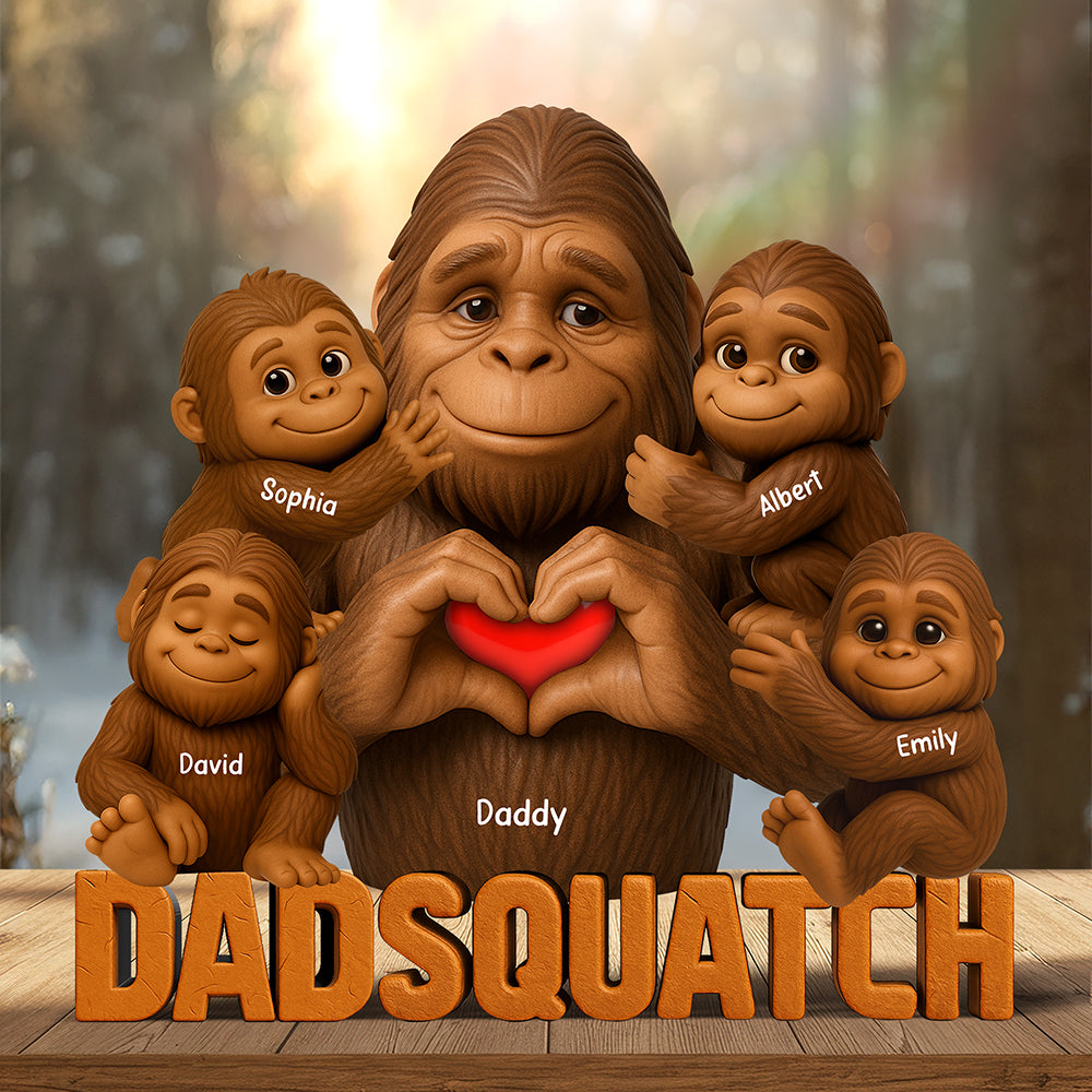 Dadsquatch Acrylic Plaque - Personalized Gifts For Dad 04Naqn170525