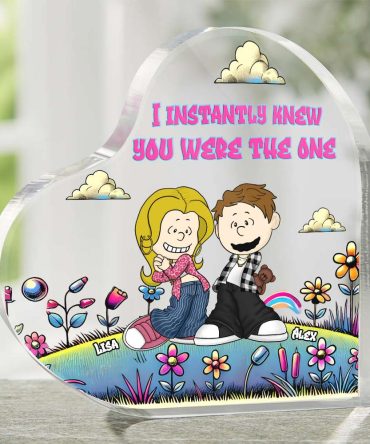 Personalized Gifts For Y2K Couple Heart Shaped Acrylic Plaque 03Tgmh271224Hg
