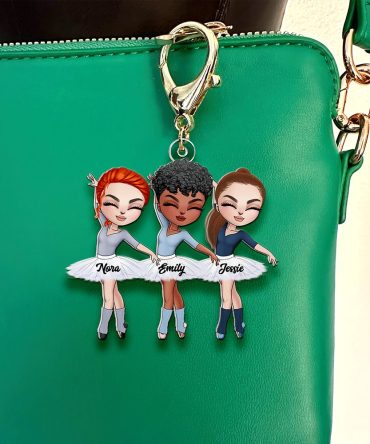 Personalized Gifts For Ballet Besties Keychain Graceful Ballerinas 01Qhhu080325Hh