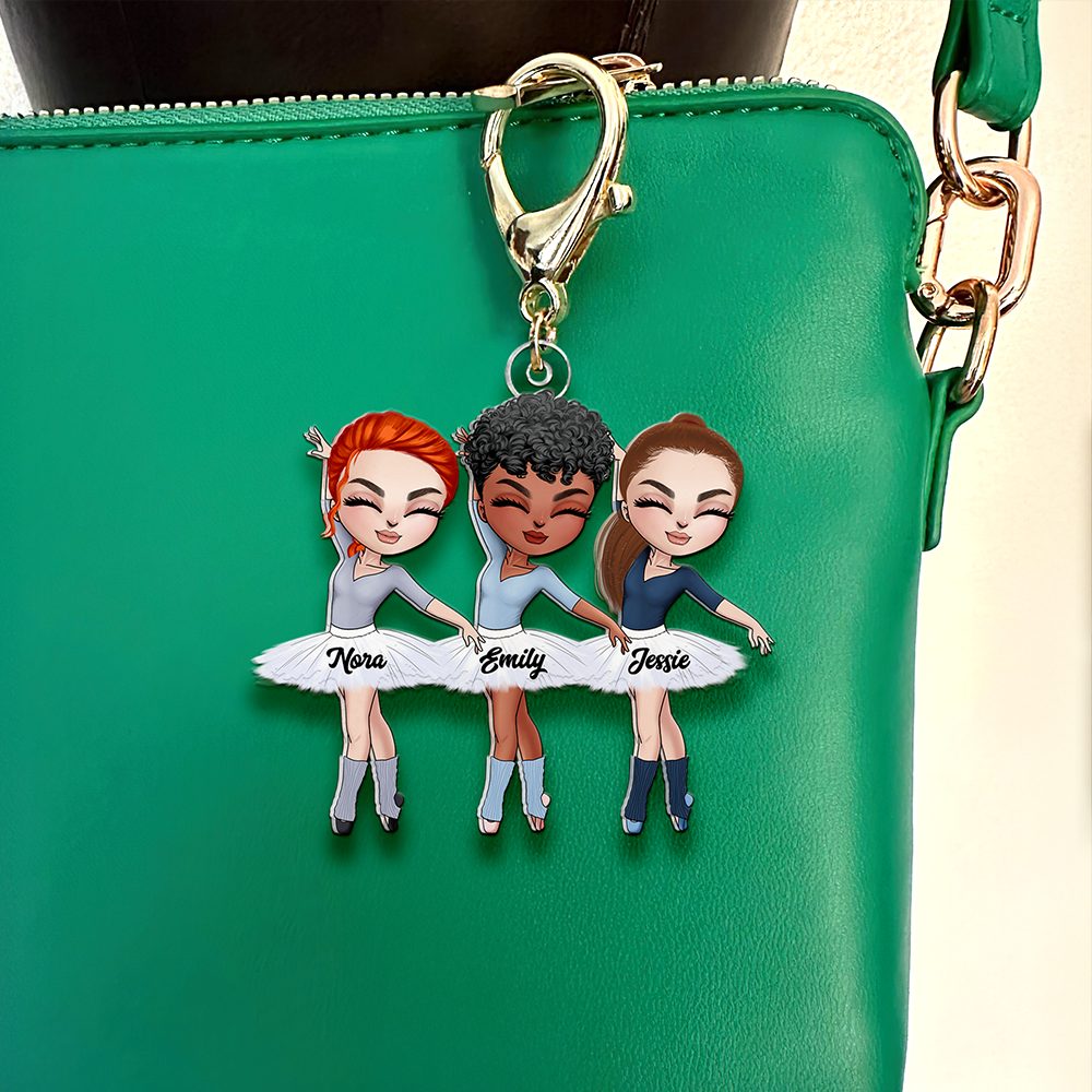 Personalized Gifts For Ballet Besties Keychain Graceful Ballerinas 01Qhhu080325Hh