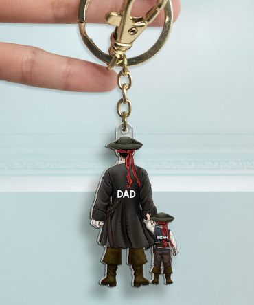 Adventure Pirates Dad Acrylic Keychain - Personalized Gift For Dad 01Qhhu210525Pa