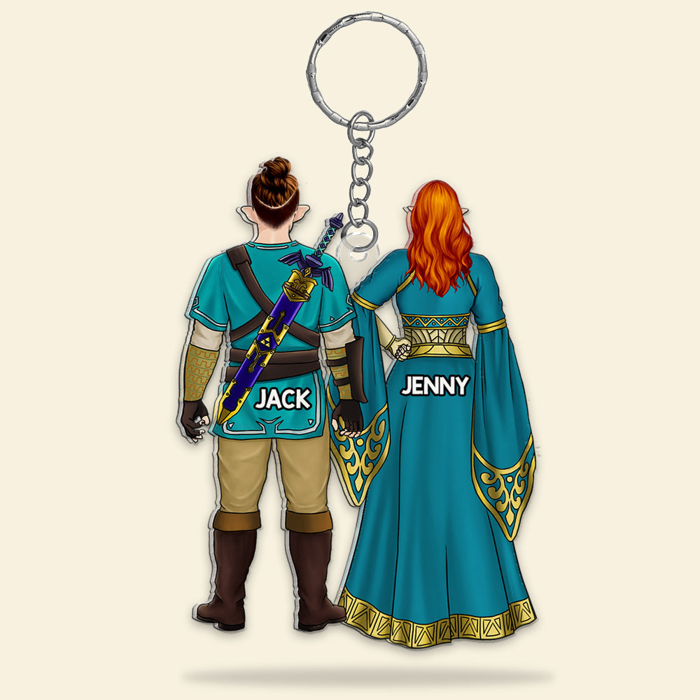 Personalized Gifts For Couple Keychain 05Huqh100124Hg - Image 4