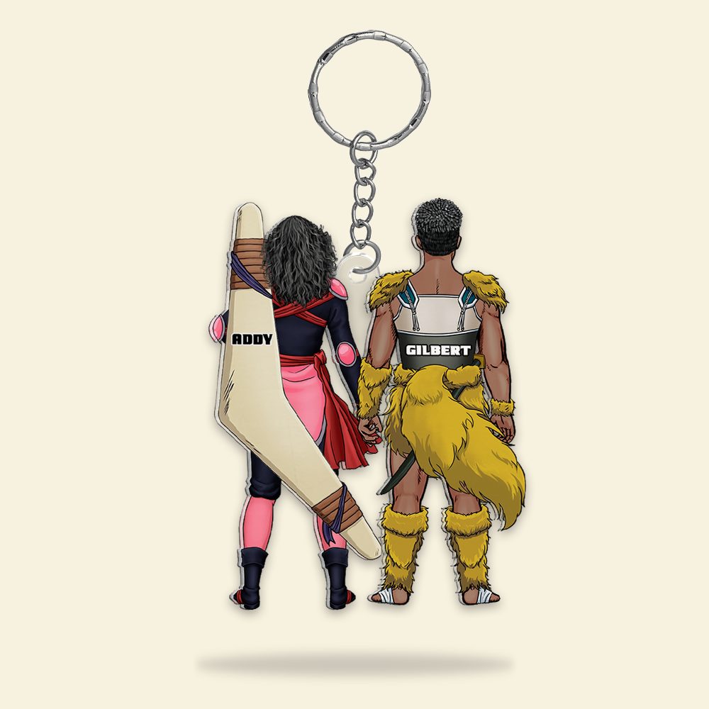 Personalized Gifts For Couple Keychain Anime Couple 06Qhhu130125Pa - Image 2