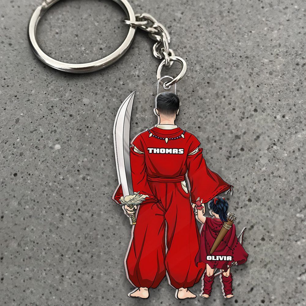 Demon Dad Keychain - Personalized Gifts For Dad 10Qhhu020525Pa - Image 2