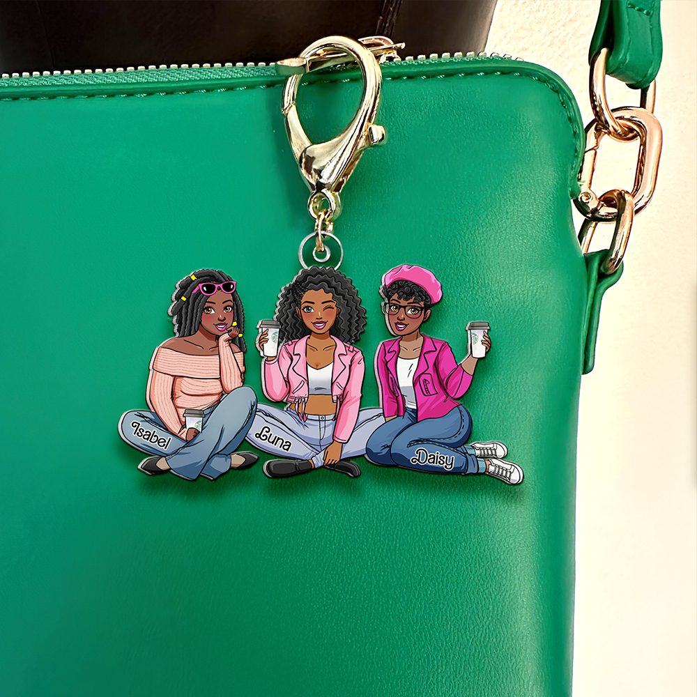 Personalized Gift For Besties Keychain Fashionable Girls 02Qhhu070325Hh - Image 4