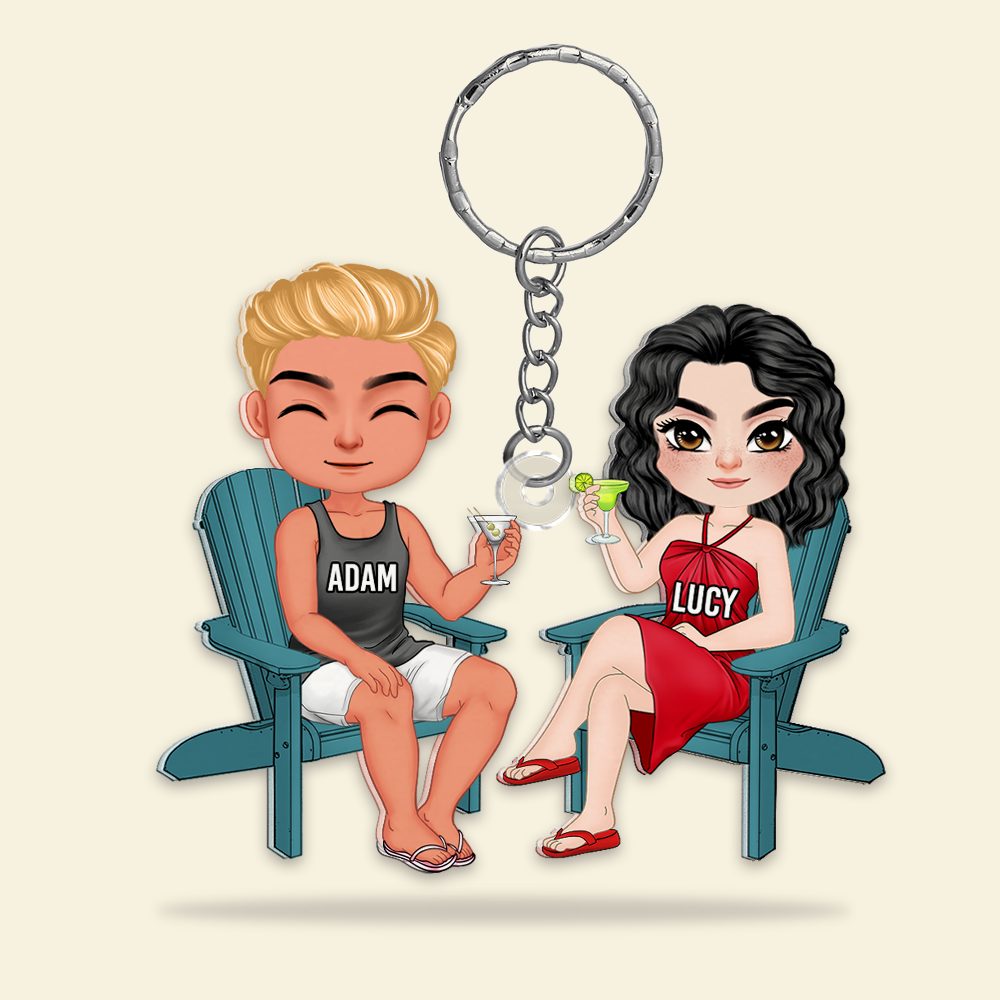 Personalized Gifts For Couple Keychain Drinking Couple 15Qhhu110125Hh - Image 7