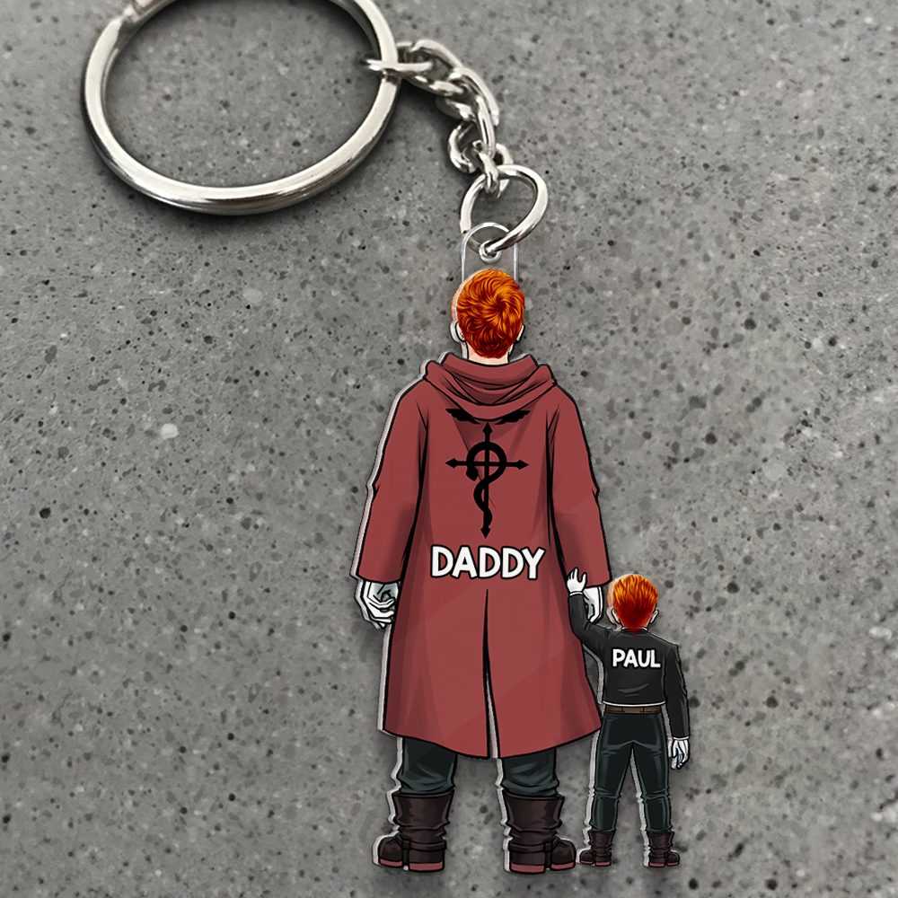 Dad Keychain - Personalized Gifts For Dad 08Qhhu020525 - Image 2