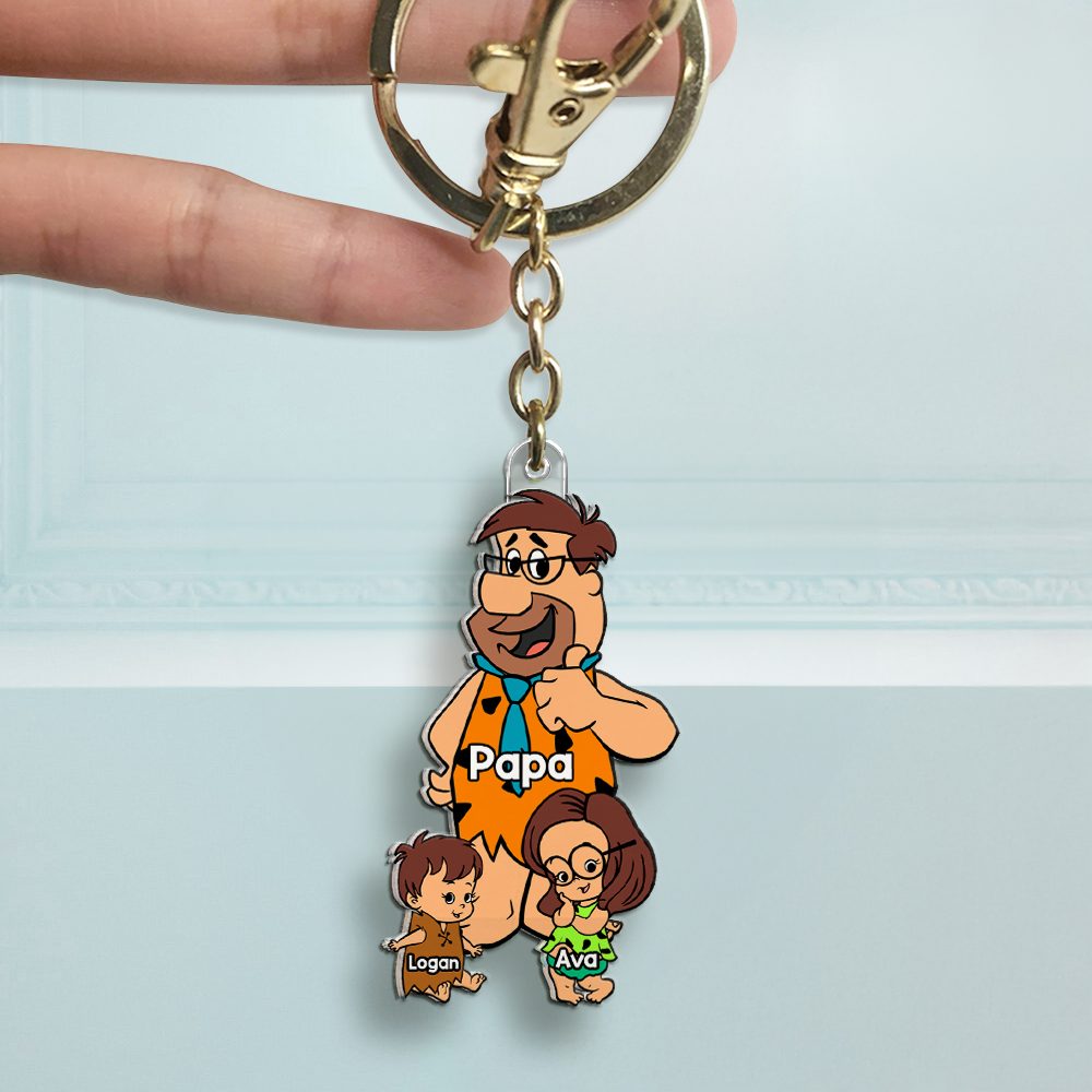 Best Dad Ever Keychain Personalized Gifts For Dad 04Qhhu160525Pa