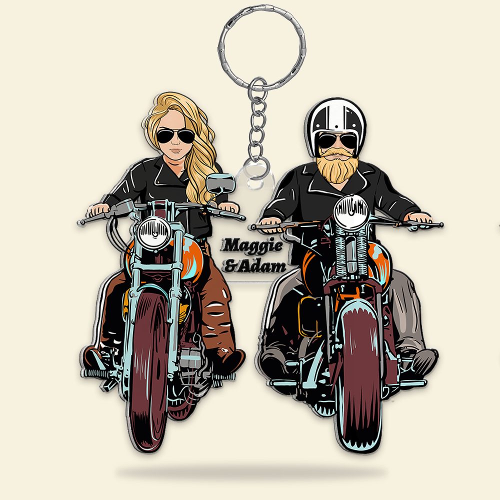 Personalized Gifts For Couple Motocross Keychain 03Qhhu090125Tm - Image 3