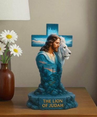 Jesus The Lion Of Judas Acrylic Plaque, Gifts For Christians With Loyal Faith 05Qhpu170725