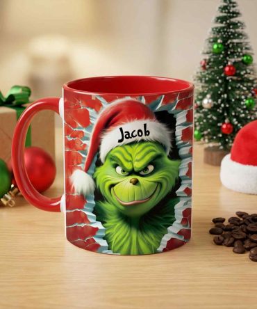 Grinch Any Name - Personalized Accent Mug