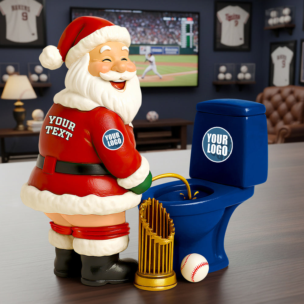 Santa’S Funny Rivalry Christmas Acrylic Plaque - Personalized Gifts For Fans 01Hudt131025 - Image 2