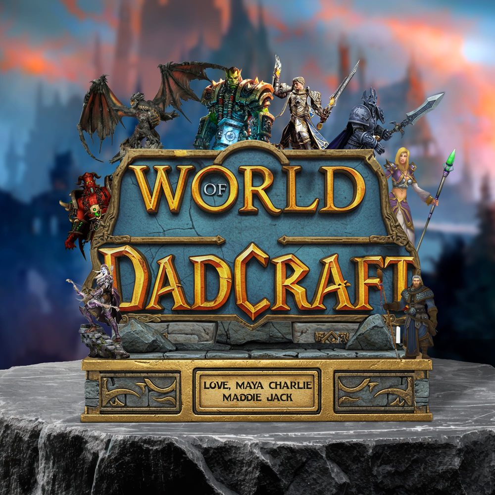 Dadcraft Acrylic Plaque Personalized Christmas Gifts For Gamer Dad 02Qhtn090525 - Image 2