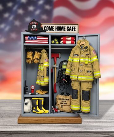 Firefighter Personal Locker Plaque - Personalized Christmas Gifts For Firefighter 06Qhtn290525