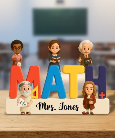 Math Teacher Plaque Personalized Gifts For Teacher 01Natn080525