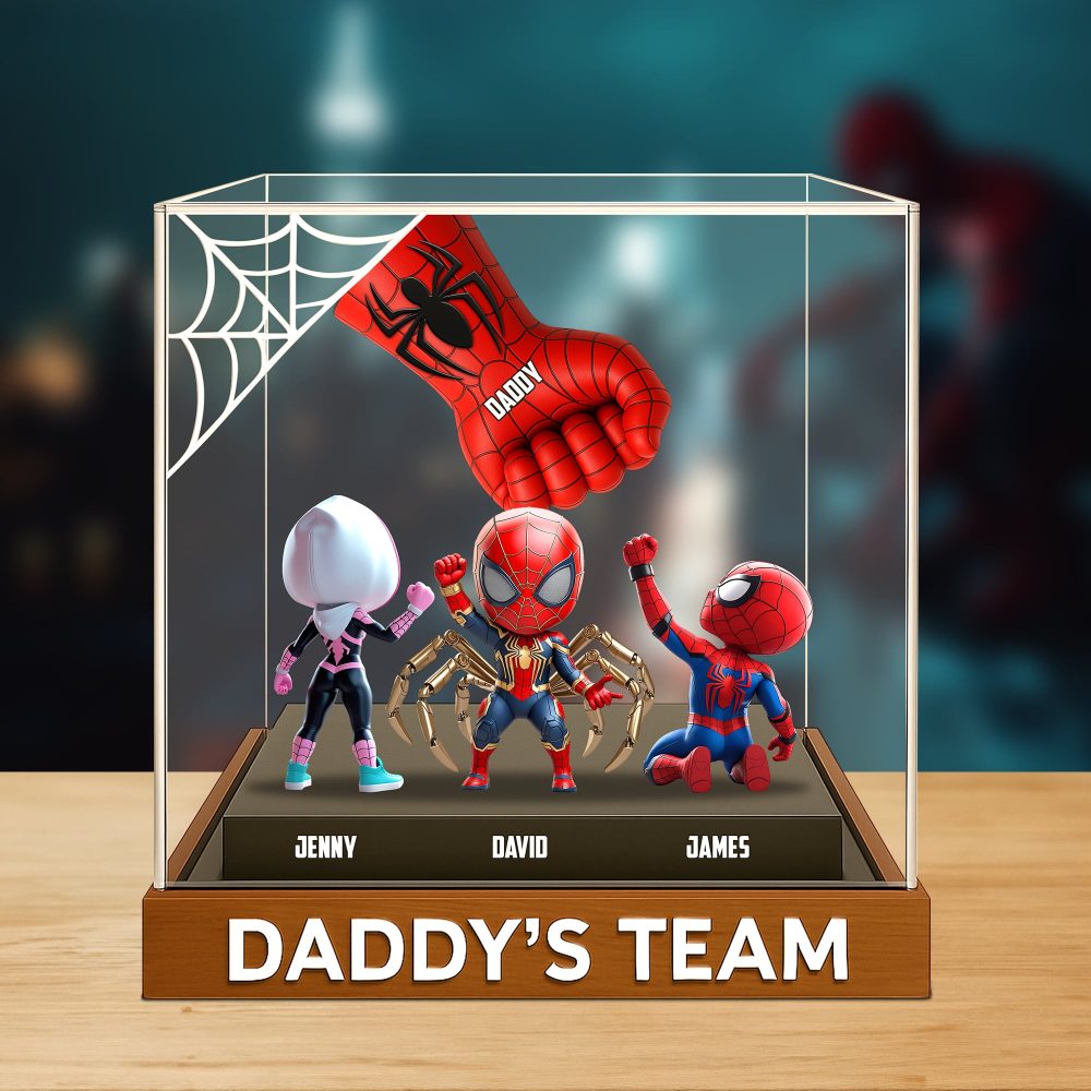 Dad Team Plaque - Personalized Christmas Decor Gifts For Dad 03Natn190525 - Image 2