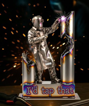 Personalized Gifts For Welder Acrylic Plaque, Funny Welder I'D Tap That 02Qhtn170625