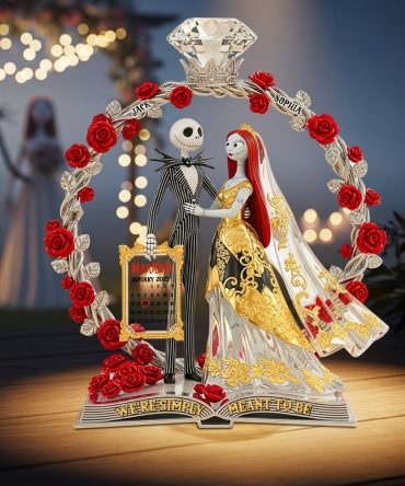 Personalized Anniversary Gifts For Nightmare Couple Acrylic Plaque 01Tgtn230625