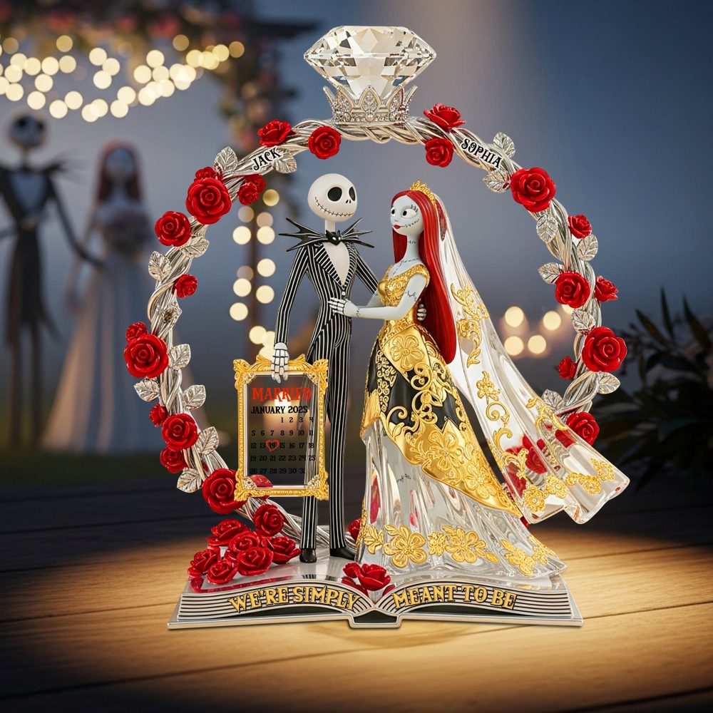 Personalized Anniversary Gifts For Nightmare Couple Acrylic Plaque 01Tgtn230625