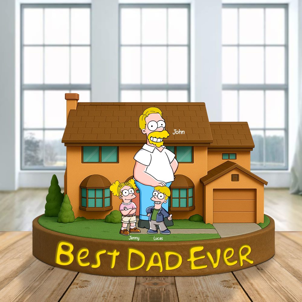 Personalized Gifts For Dad Plaque Best Dad Ever 05Totn140425Pa - Image 2