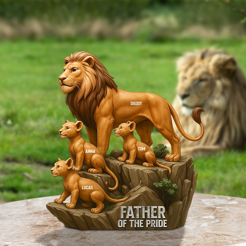Father Of The Pride Acrylic Plaque Personalized Holiday Gifts For Dad 01Ohtn100425 - Image 2