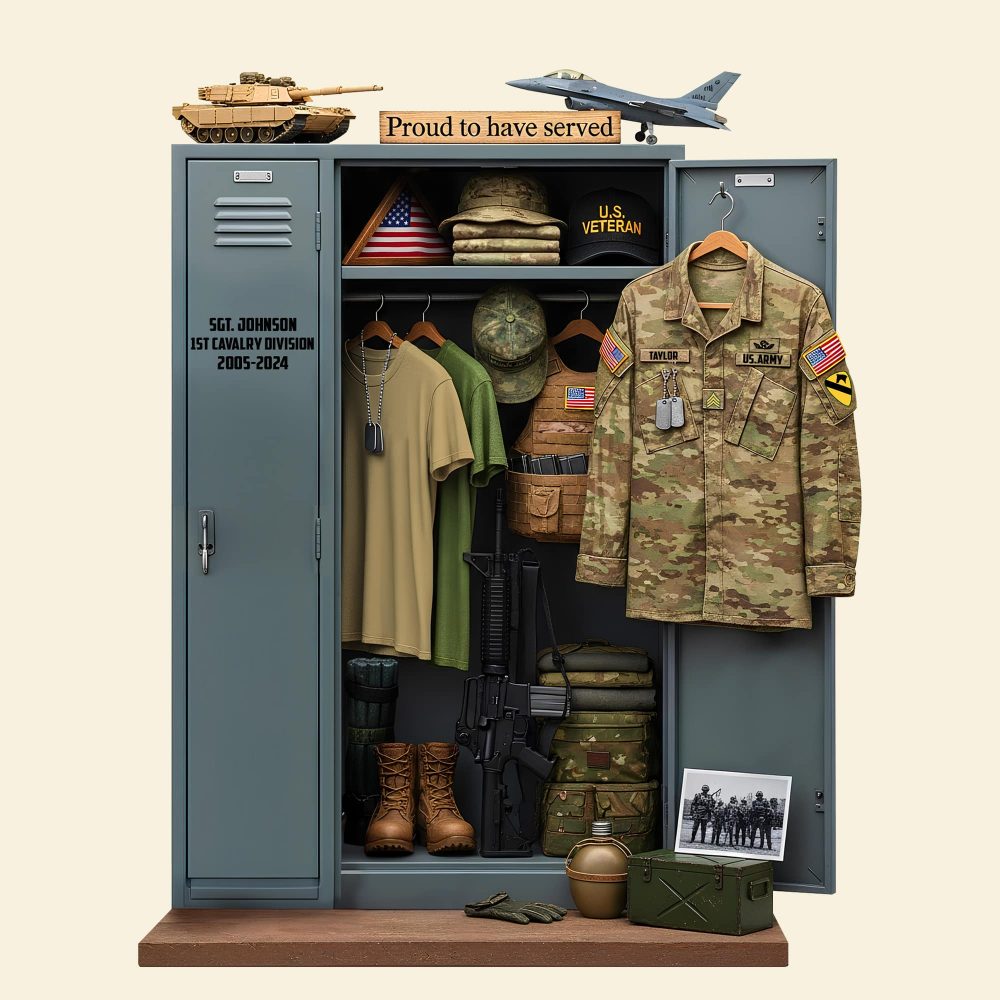 Christmas Military Locker Plaque – Personalized Gifts For Veterans 01Qhtn090625 - Image 4