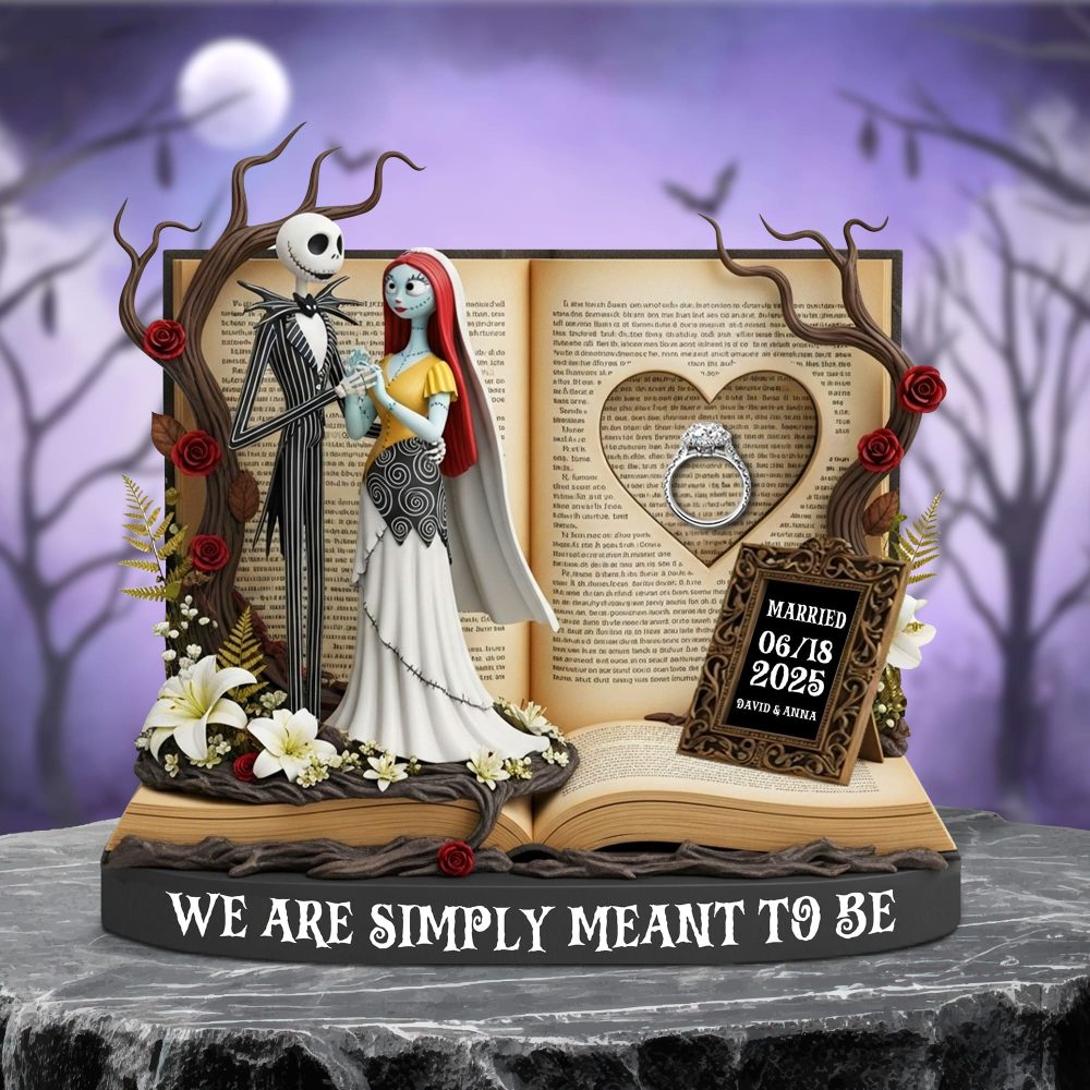 Horror Anniversary Couple Plaque - Personalized Gifts For Couple 04Tgtn300525