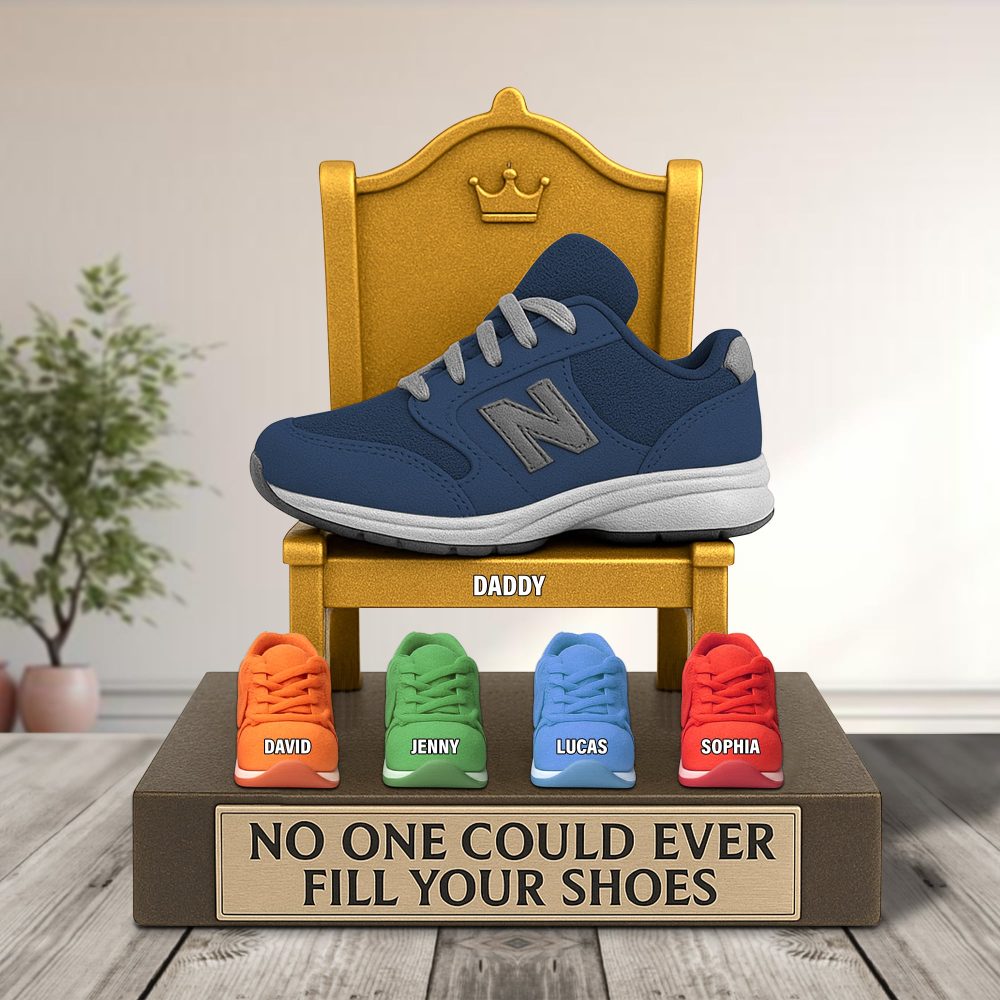 Sneaker Dad Plaque - Personalized Gifts For Dad 02Natn060525
