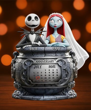 Skull Couple Personalized Anniversary Gifts For Couple Plaque 05Totn140725