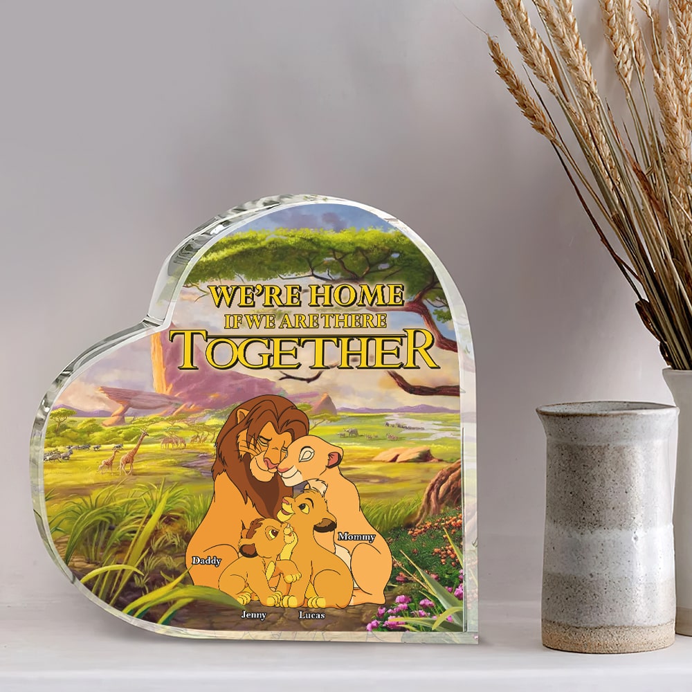 Personalized Gifts For Family Heart Plaque 04Totn261224Hg We'Re Home If We Are There Together - Image 2