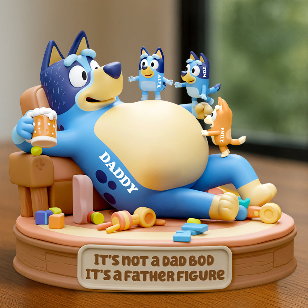Dad Bod Acrylic Plaque - Personalized Gift For Dad 01Qhdt100525 - Image 2