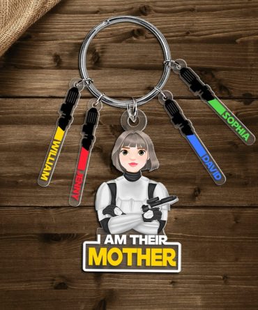 I'M Their Mother - Personalized Keychain With Charms 03Natn150225Hg