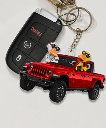 Happy Ducks Keychain - Personalized Gifts For Off-Road Lovers 02Qhqn281224