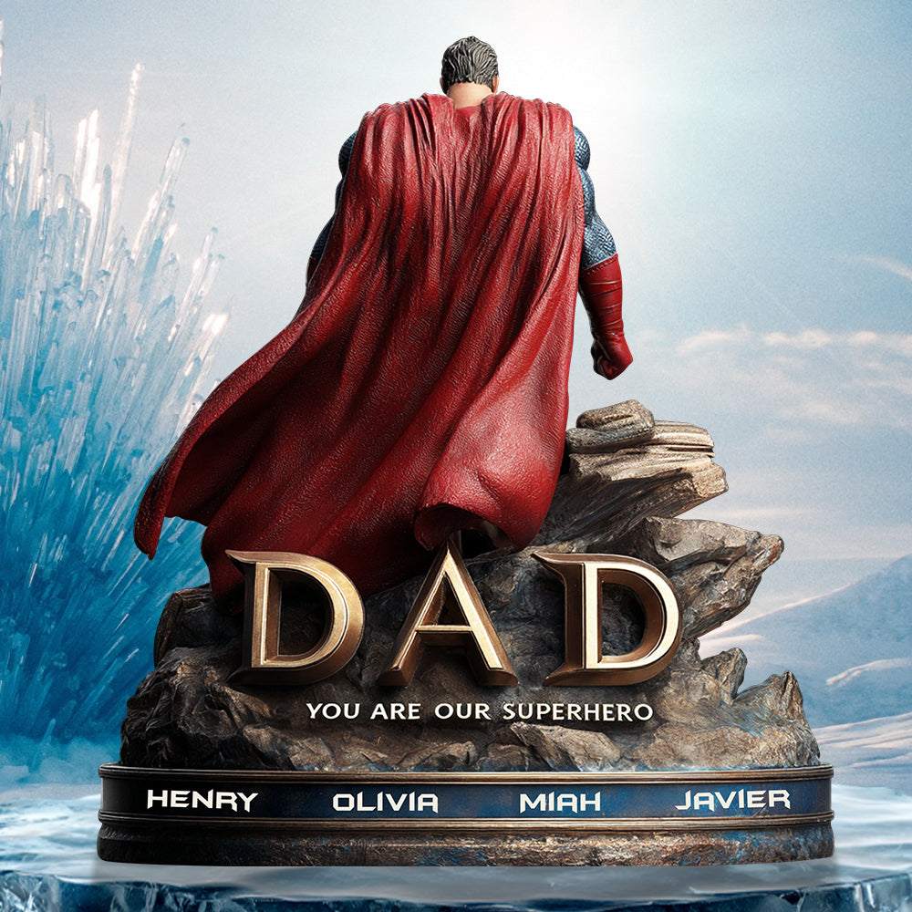 Super Dad Plaque - Personalized Gifts For Dad 01Tgdt160525 - Image 2