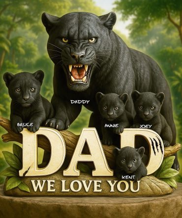 Black Panther Dad Acrylic Plaque - Personalized Gift For Dad 04Hulu140525