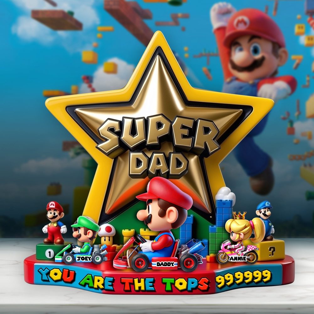 Super Speed Dad Acrylic Plaque - Personalized Gifts For Father 02Tglu090525