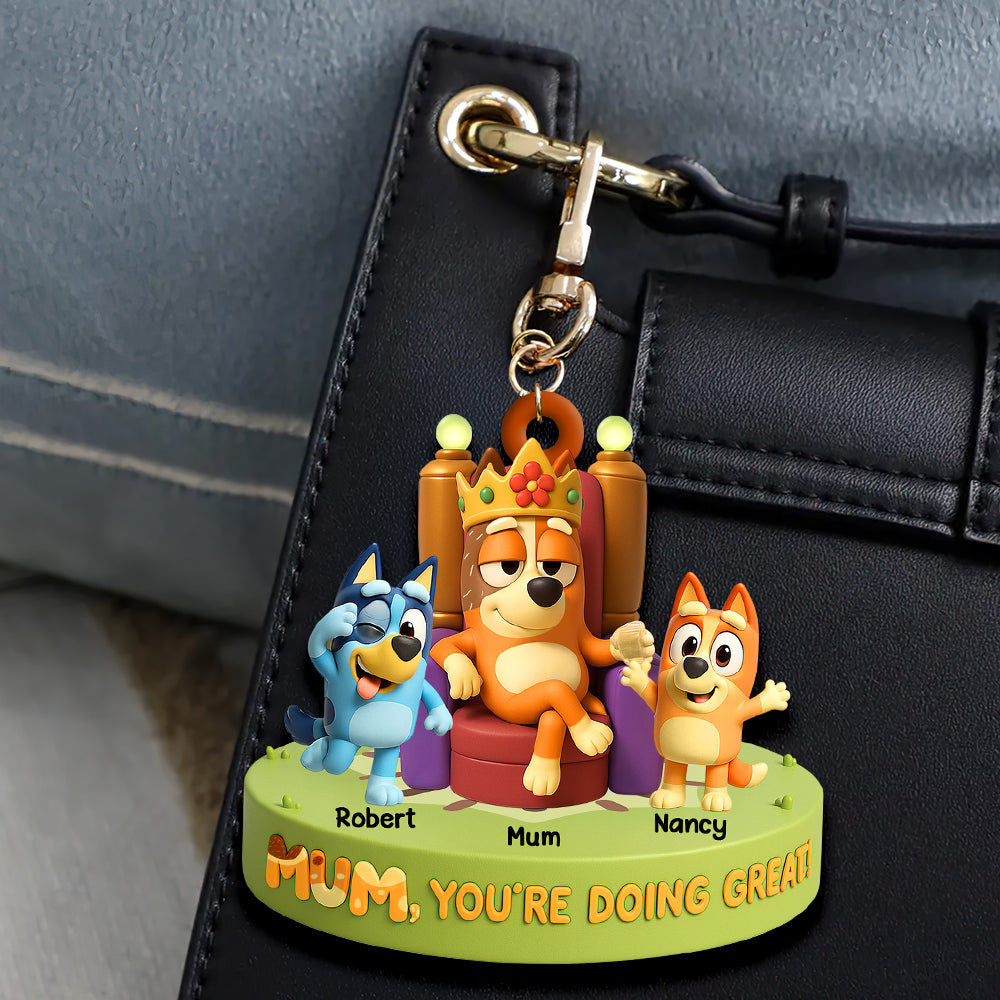 Personalized Gifts For Mom Keychain, Queen Mom 03Qhdt080425
