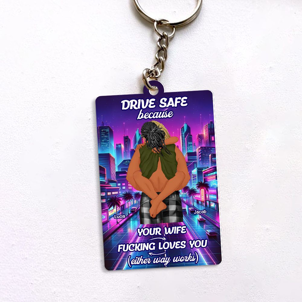 Personalized Gifts For Couple Keychain Drive Safe 02Xqpu301224Hg - Image 6