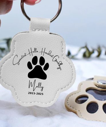 Sweetest Goodbye Pet Hair Storage Keychain - Personalized Memorial Gift For Pet Lovers 04Laqn270825