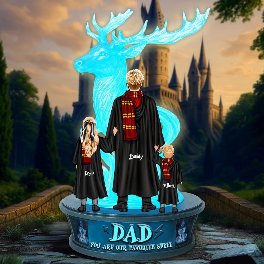 Best Witch Dad Ever Acrylic Plaque Personalized Gifts For Dad 03Ohlu060525 - Image 2