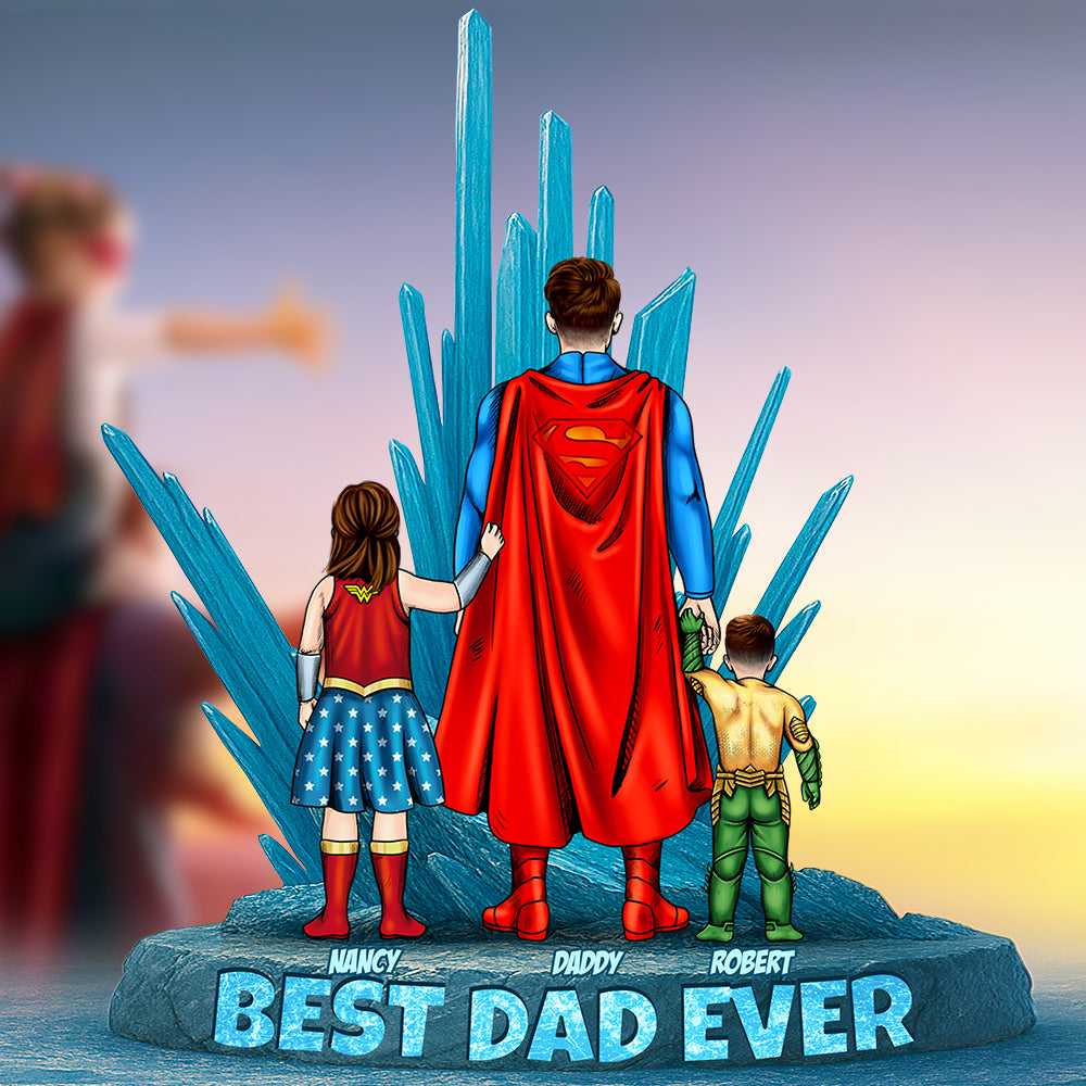 Personalized Gifts For Dad Acrylic Plaque Power Dad