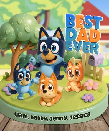 Dog Dad Plaque - Personalized Gifts For Dad 04Kapu060525