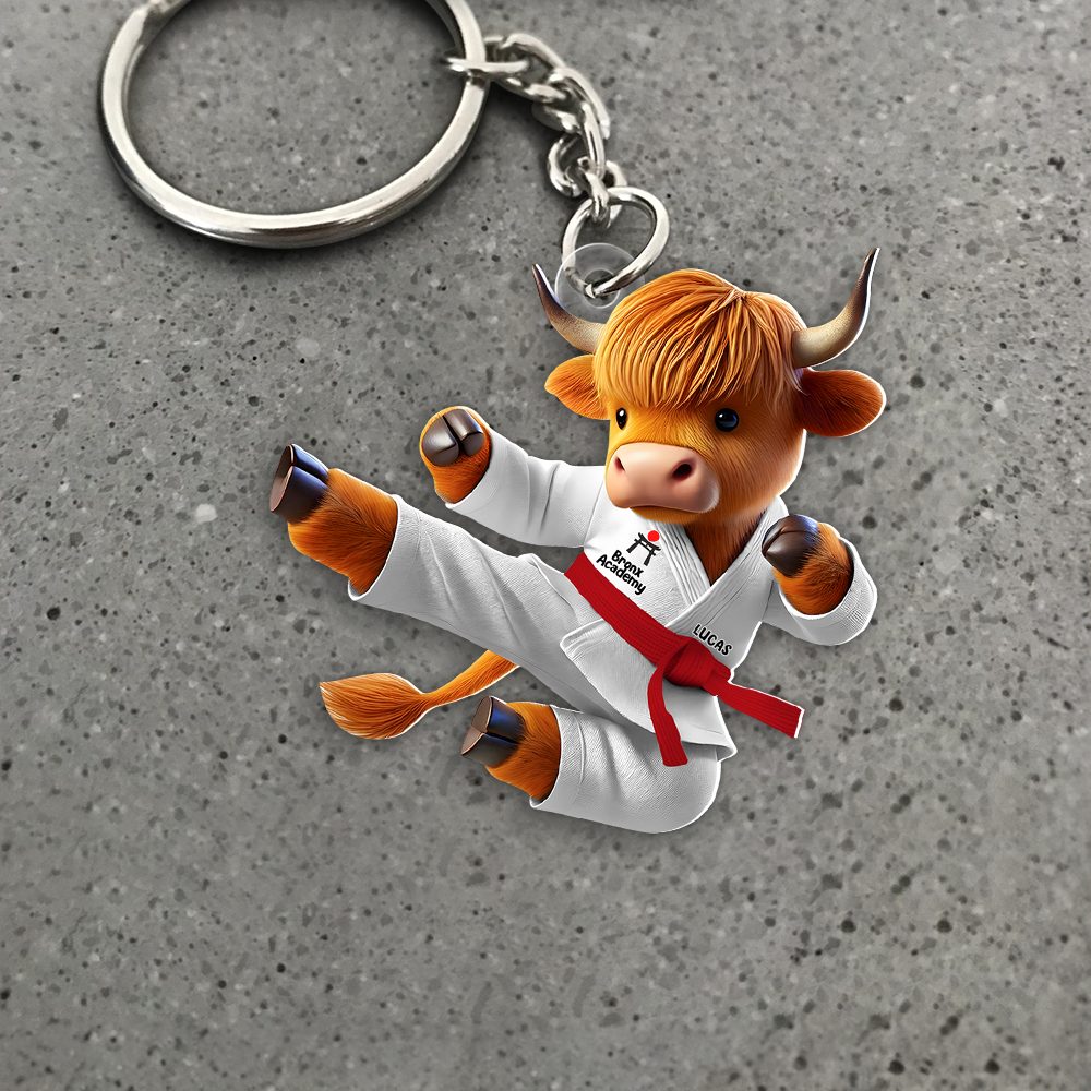 Personalized Gifts For Bigfoot Karate Keychain 03Ohpu040125 - Image 5