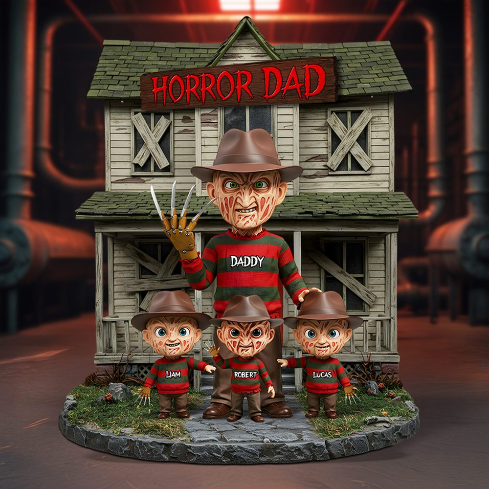 Horror Dad Plaque - Personalized Gifts For Dad 02Qhpu050525 - Image 2