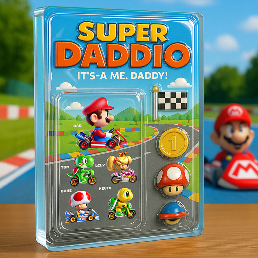 Super Daddio Acrylic Plaque Personalized Gifts For Dad 02Tgdt290425 - Image 2